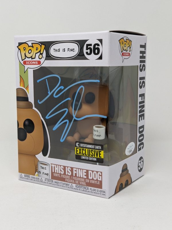 Dana Snyder This Is Fine Dog #56 Exclusive Signed Funko Pop JSA Certified Autograph For Discount