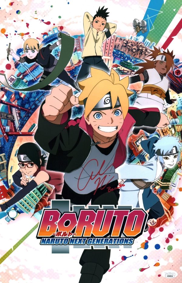 Amanda C. Miller Boruto Naruto Next Generations 11x17 Signed Photo Poster JSA Certified Autograph Supply