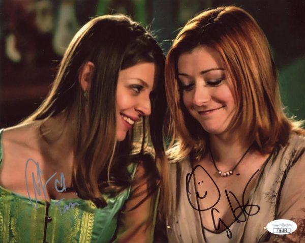 Buffy the Vampire Slayer 8x10 Signed Photo Cast x2 Benson, Hannigan JSA Certified Autograph Online Hot Sale - Image 2