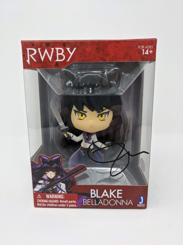 Arryn Zech RWBY Blake Belladonna Signed JSA Jazwares Vinyl Figure Supply - Image 2