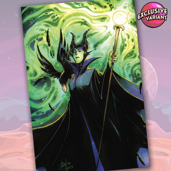 Disney Villains Maleficent #1 GalaxyCon Exclusive Andolfo Virgin Variant Comic Book For Cheap