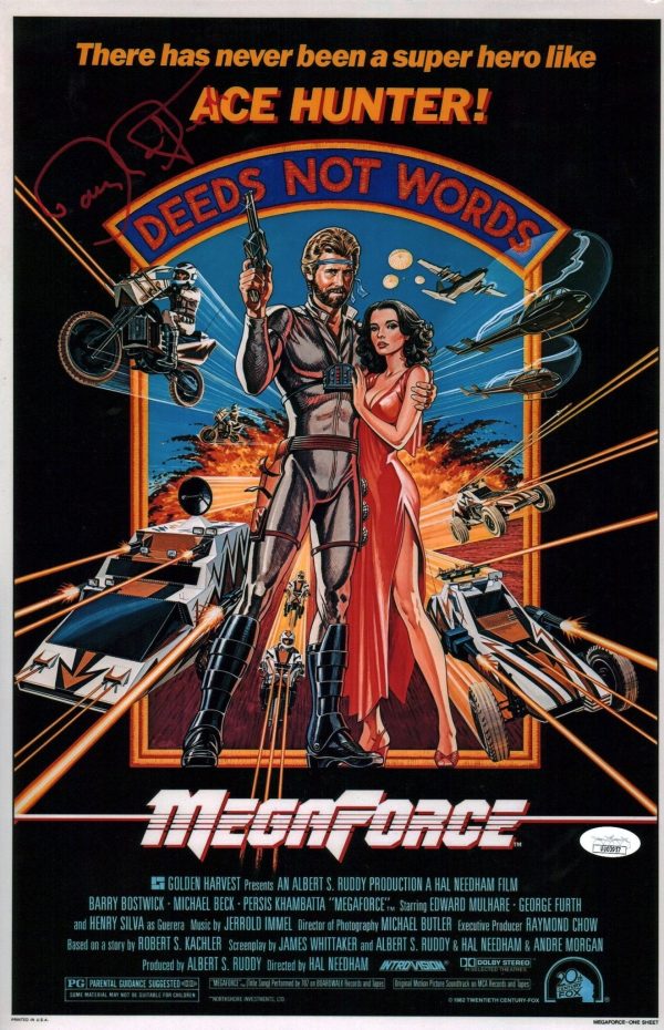 Barry Bostwick Megaforce 11x17 Signed Photo Poster JSA Certified Autograph Supply - Image 2