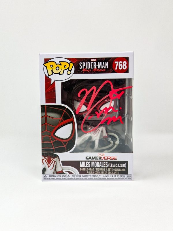 Nadji Jeter Spider-Man Miles Morales T.R.A.C.K. Suit #768 Signed Funko Pop JSA Certified Autograph Fashion - Image 2