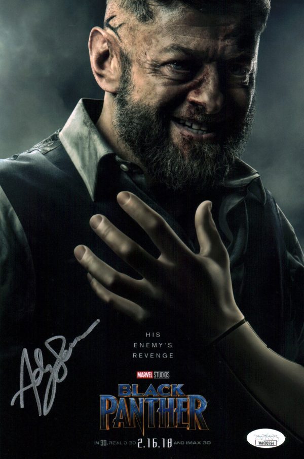 Andy Serkis Marvel Black Panther 8x12 Signed Photo JSA Certified Autograph Online Hot Sale - Image 2