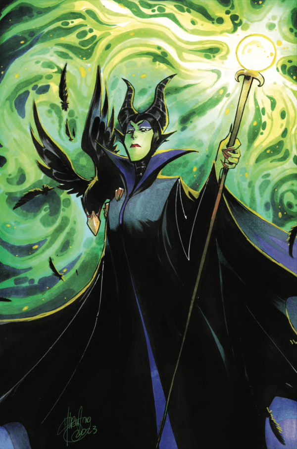 Disney Villains Maleficent #1 GalaxyCon Exclusive Andolfo Virgin Variant Comic Book For Cheap - Image 2