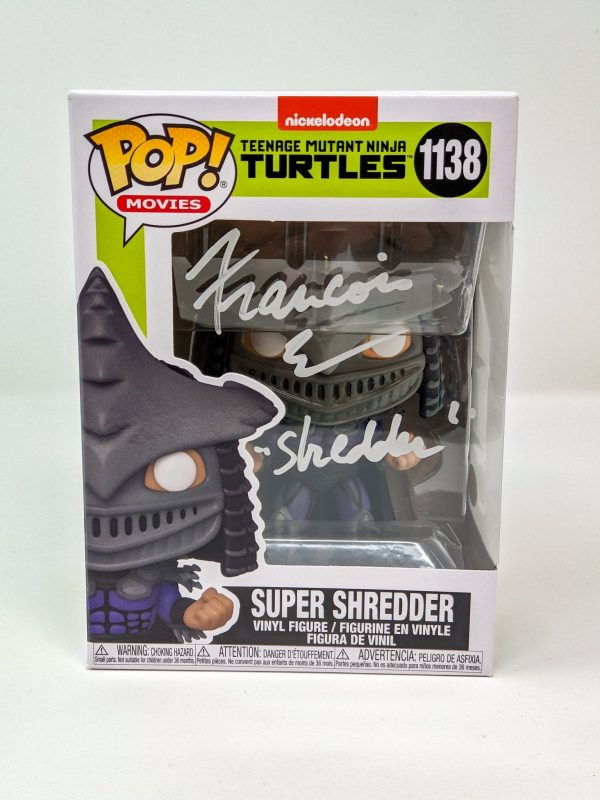 François Chau TMNT Super Shredder #1138 Signed Funko Pop JSA Certified Autograph For Cheap - Image 2