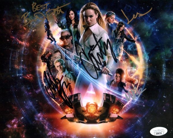 DC Legends of Tomorrow 8x10 Signed Photo Cast x5  Routh, Richardson-Sellers, Ryan, Macallan, Lotz JSA Certified Autograph Online
