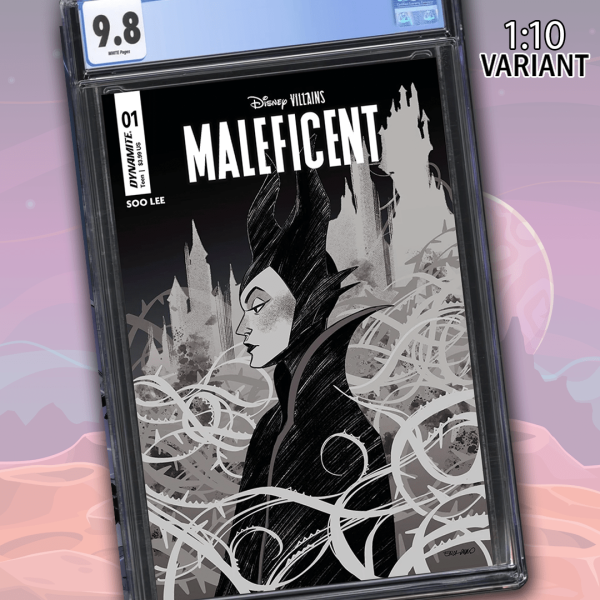 Disney Villains Maleficent #1 1:10 Durso B&W Variant CGC Universal 9.8 Online Hot Sale