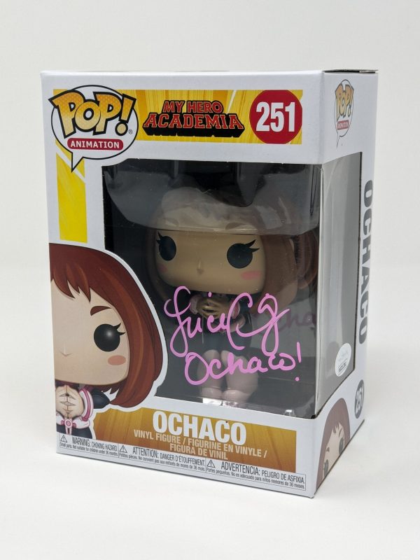 Luci Christian My Hero Academia Ochaco #251 Signed Funko Pop JSA Certified Autograph on Sale