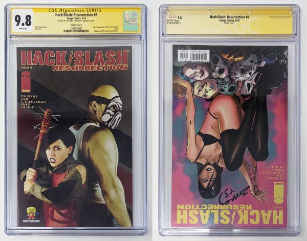 Hack Slash Resurrection #8 SuperCon   GalaxyCon Exclusive Variant Comic Book CGC 9.8 Signature Series: Tim Seeley Cheap - Image 2
