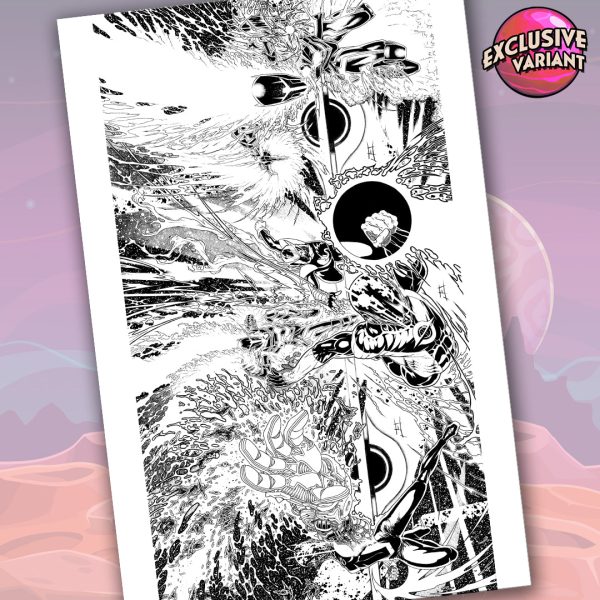 Radiant Red #1 GalaxyCon Exclusive B&W Virgin Variant Comic Book For Discount