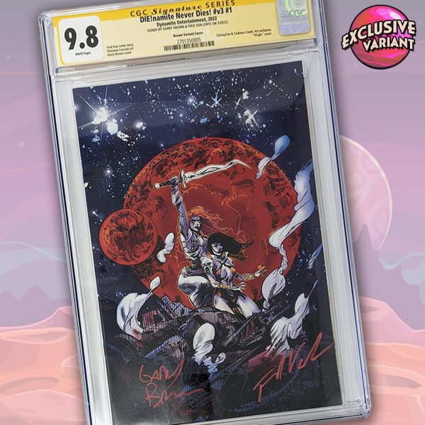 DIE!namite Never Dies! #1 Dynamite Entertainment CGC Signature Series 9.8 Signed Brown, Van Lente Sale