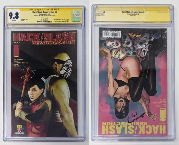 Hack Slash Resurrection #8 SuperCon   GalaxyCon Exclusive Variant Comic Book CGC 9.8 Signature Series: Tim Seeley Cheap - Image 4