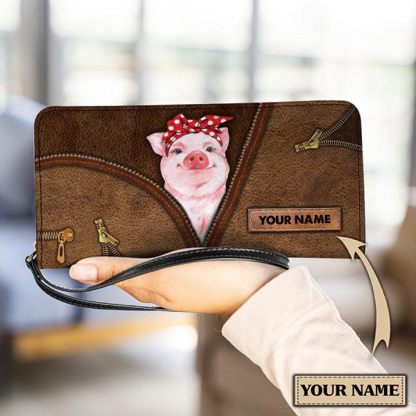 Personalized Pig Clutch Purse - PU145PS Online Hot Sale