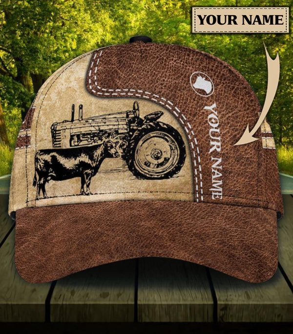 Personalized Cow Classic Cap, Personalized Gift for Farmers, Cow Lovers, Chicken Lovers - CP168PS For Discount