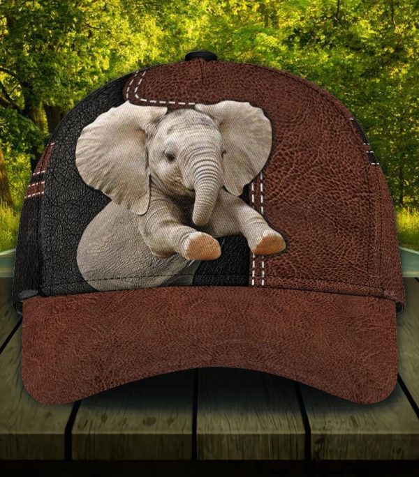Personalized Elephant Classic Cap, Personalized Gift for Elephant Lovers - CP117PS Hot on Sale - Image 2