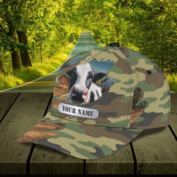 Personalized Cow Classic Cap, Personalized Gift for Farmers, Cow Lovers, Chicken Lovers - CP311PS Fashion - Image 5
