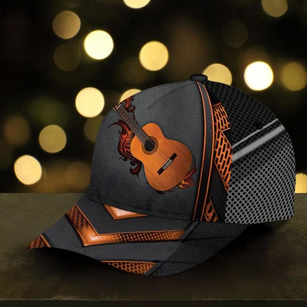 Personalized  Guitar Classic Cap, Personalized Gift for Music Lovers, Guitar Lovers - CP2352PS Online Sale - Image 5