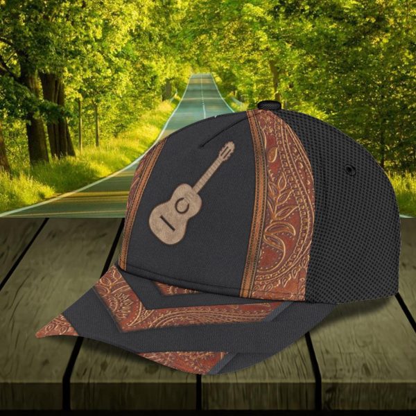Personalized Guitar Classic Cap, Personalized Gift for Music Lovers, Guitar Lovers - CP1769PS on Sale - Image 5