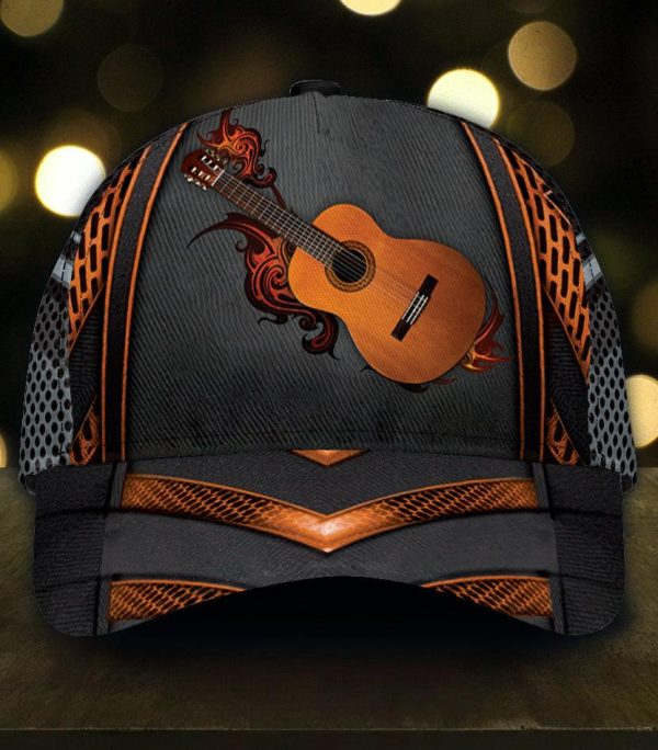 Personalized  Guitar Classic Cap, Personalized Gift for Music Lovers, Guitar Lovers - CP2352PS Online Sale - Image 2