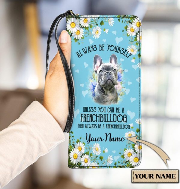 Personalized Bulldog Clutch Purse, Personalized Gift for Dog Lovers, Dog Dad, Dog Mom - PU937PS Online