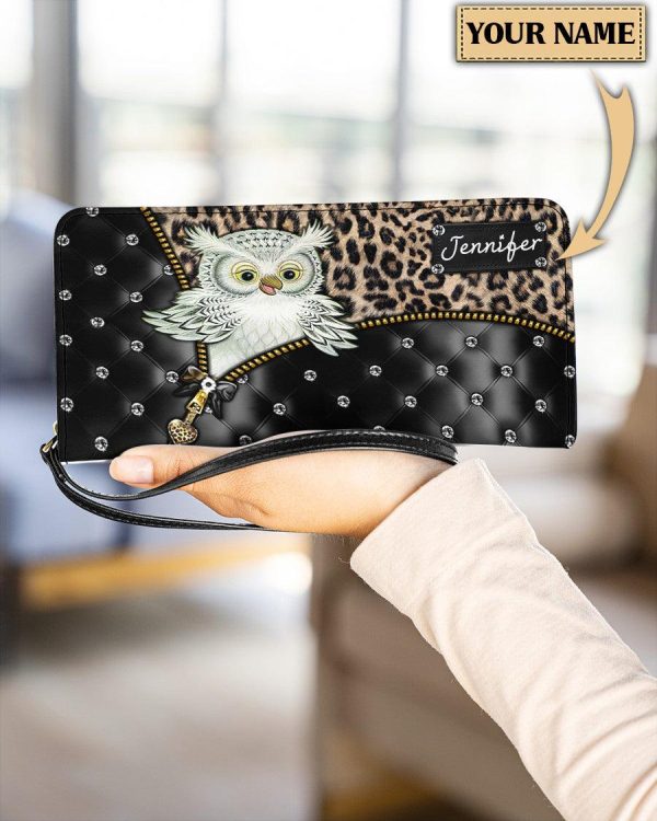 Personalized Owl Clutch Purse, Personalized Gift for Owl Lovers - PU110PS Sale