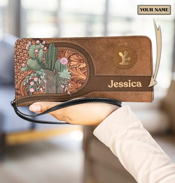 Personalized Cactus Clutch Purse - PU1952PS Sale