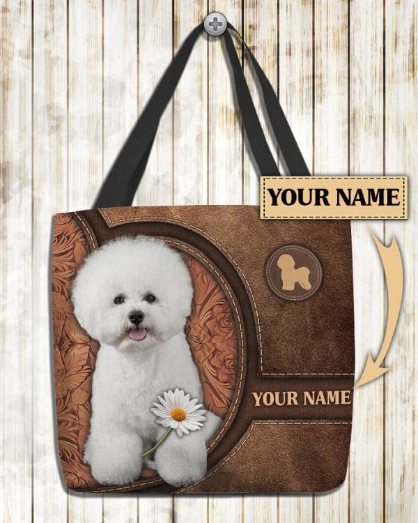 Personalized Bichon All Over Tote Bag - TO183PS on Sale