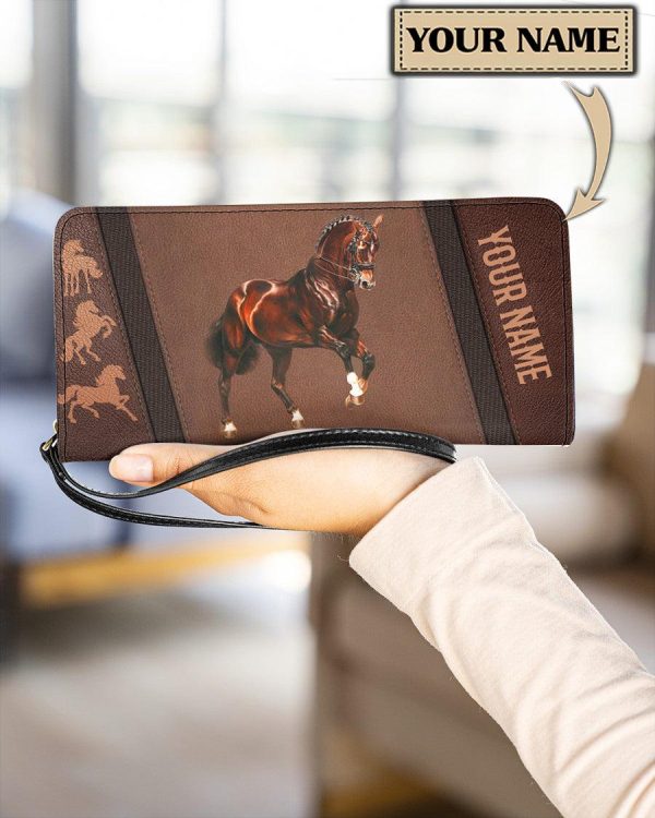 Personalized Horse Clutch Purse, Personalized Gift for Horse Lovers - PU1764PS on Sale