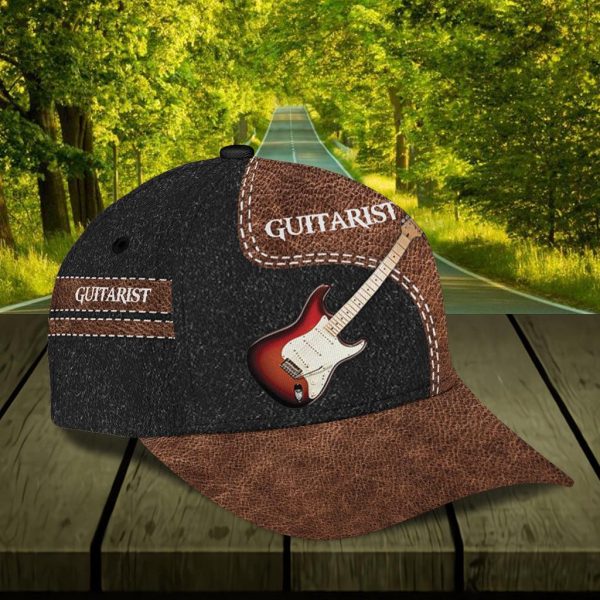 Personalized Guitar Classic Cap, Personalized Gift for Music Lovers, Guitar Lovers - CP122PS Discount - Image 3