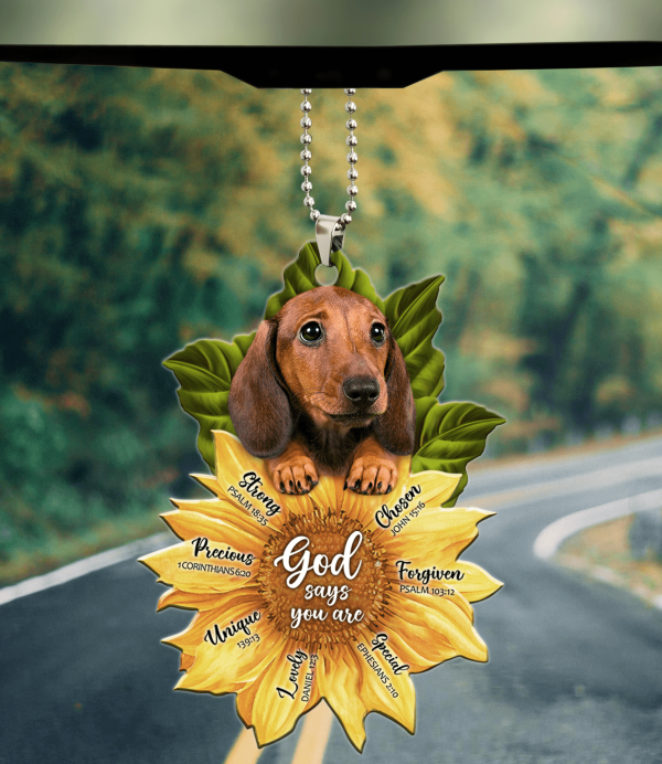 Dachshund Transparent Acrylic Car Ornament, Gift for Dachshund Lovers - CO115PA Online