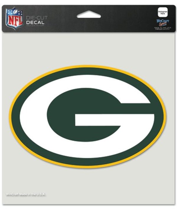 Green Bay Packers s Decal 8x8 Die Cut Color Supply